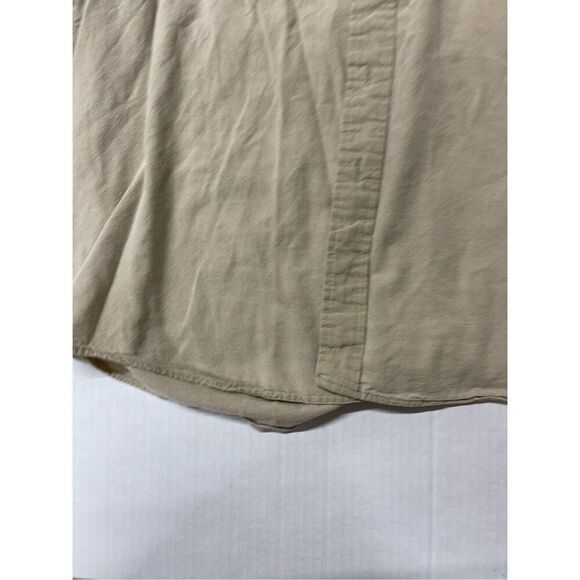 Bear Back Buckmaster Button Down Men's Medium Tan Short Sleeve Shirt A18 - Picture 5 of 7